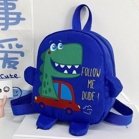 Dinosaur Car Pattern Shoulder Bag Kids Snack Backpack Outdoor School Bags Gift
