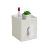 Tissue Box Cover, Pu Leather Tissue Box Holder For Bathroom Office Desk, Tissue Holder Decorative Organizer (brown)