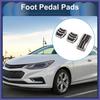 3 st Fotacceleratorpedalöverdrag för Ford Focus MK2 04-11 Silverfärgade