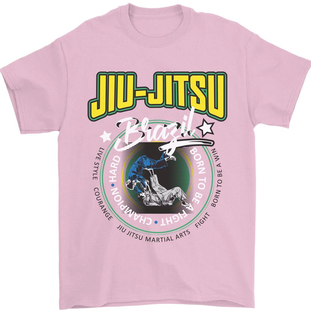 Jiu Jitsu Brazylijskie MMA Sztuki Walki Męska Koszulka Letnia Moda Codzienna Bawełniana Koszulki Graficzne Streetwear Góry T-shirt