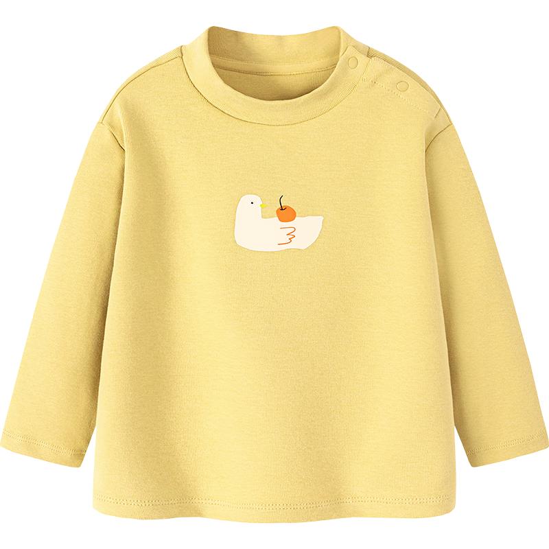 minibala Unisex Baby & Kids 2025 Winter Mock Neck Long-Sleeve T-Shirt 80