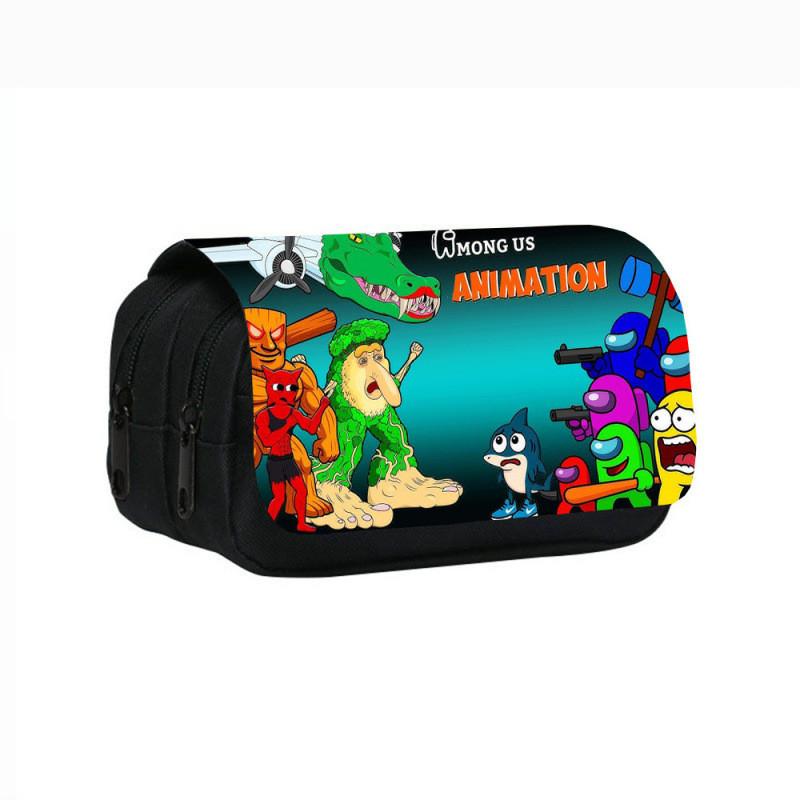 Tung Tung Tung Sahur Game Character Print Student Bag Stationery