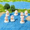 5 / 10PCS Cute Ducks Miniature Resin Figurines Duck High Quality Durable Design Safe for Children Ideal For Valentine Latest Year Present Fairy Garde
