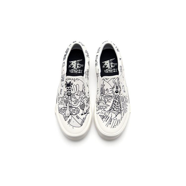 Li Ning Boogle X Steven Harrington Shoes 'White Black' AECR057-3
