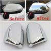 Car Rearview  Side Turn Signal Mirror Cap Case Protective Cover Trim ABS Chrome Accessories For TOYOTA Sienta XP170 2015 -