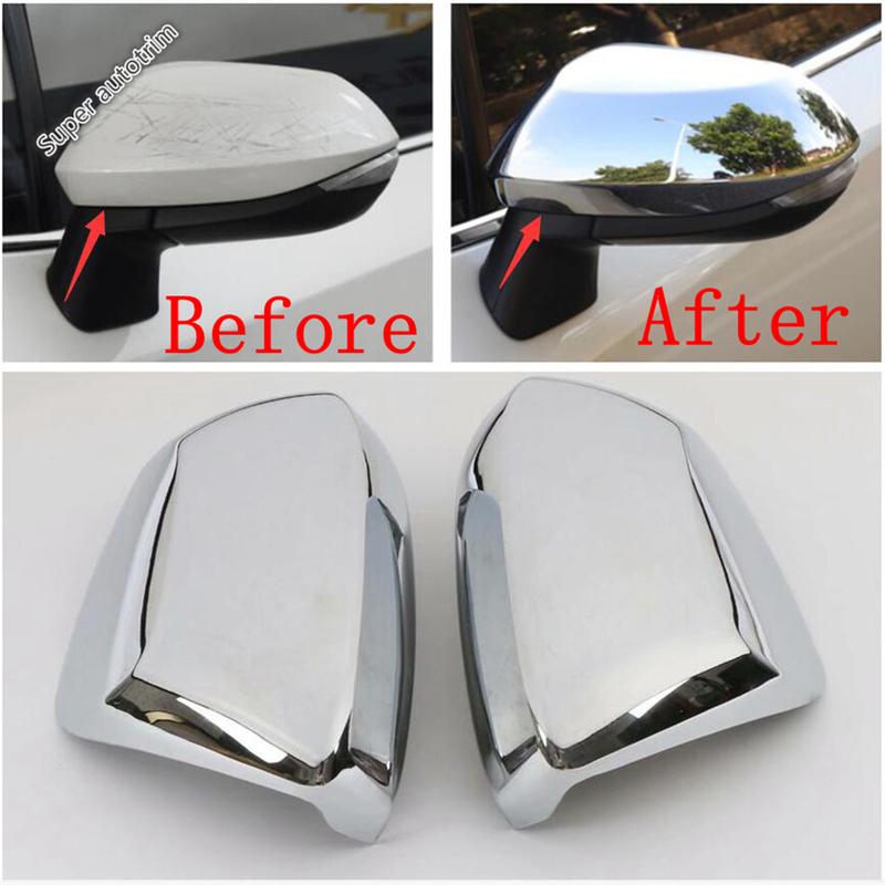 Car Rearview  Side Turn Signal Mirror Cap Case Protective Cover Trim ABS Chrome Accessories For TOYOTA Sienta XP170 2015 -