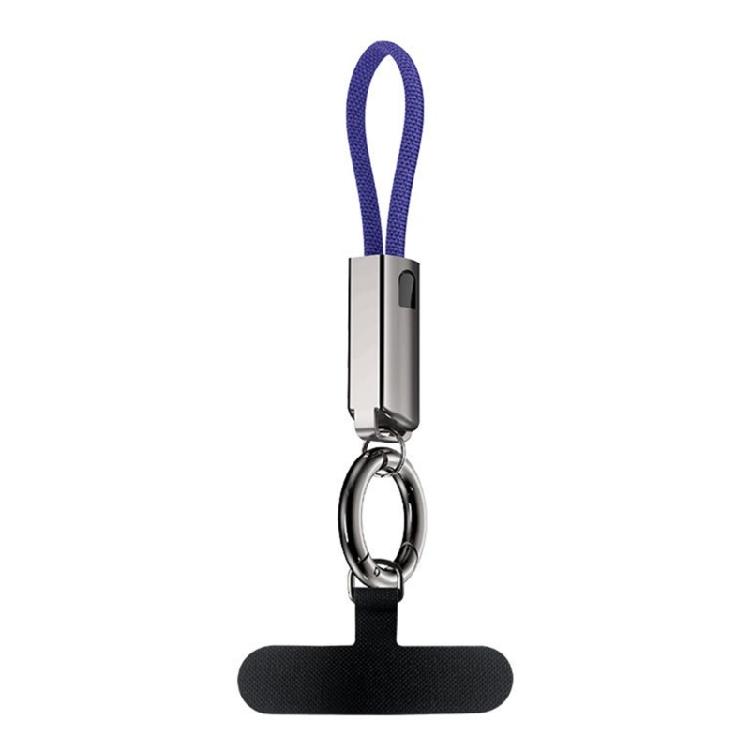 Phone Lanyard Data Cable Quick Charging PD65W USB C To Type C Short Cable 16CM with Keychain Hook Efficient Power Supply