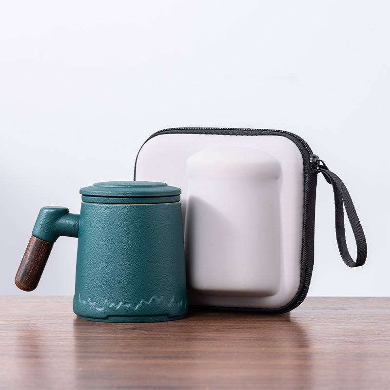 Tea separation cup teacup ceramic cup high value tea cup office mug with lid festival gift