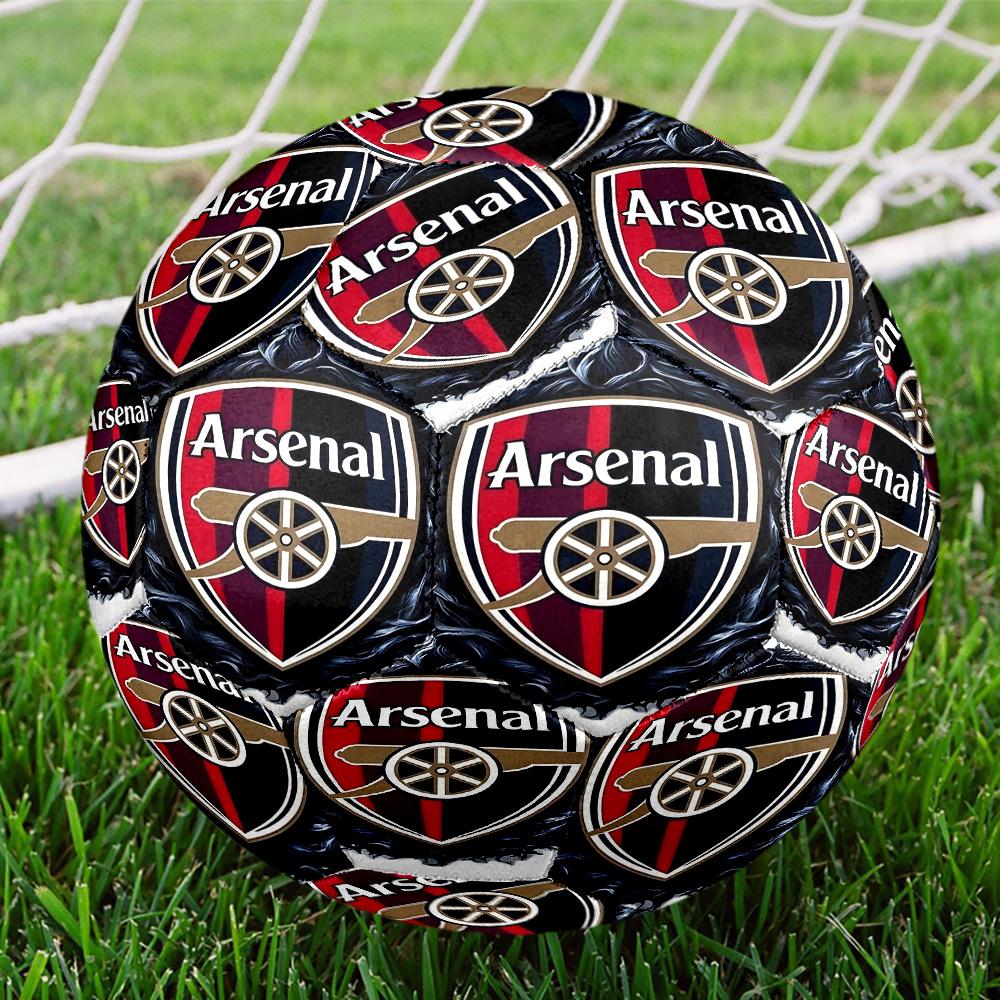 Arsenal F.C Print Size 5 Soccer Ball, Standard Match Football for Sports Game and Team Practice, Ideal Gift for Soccer Fans