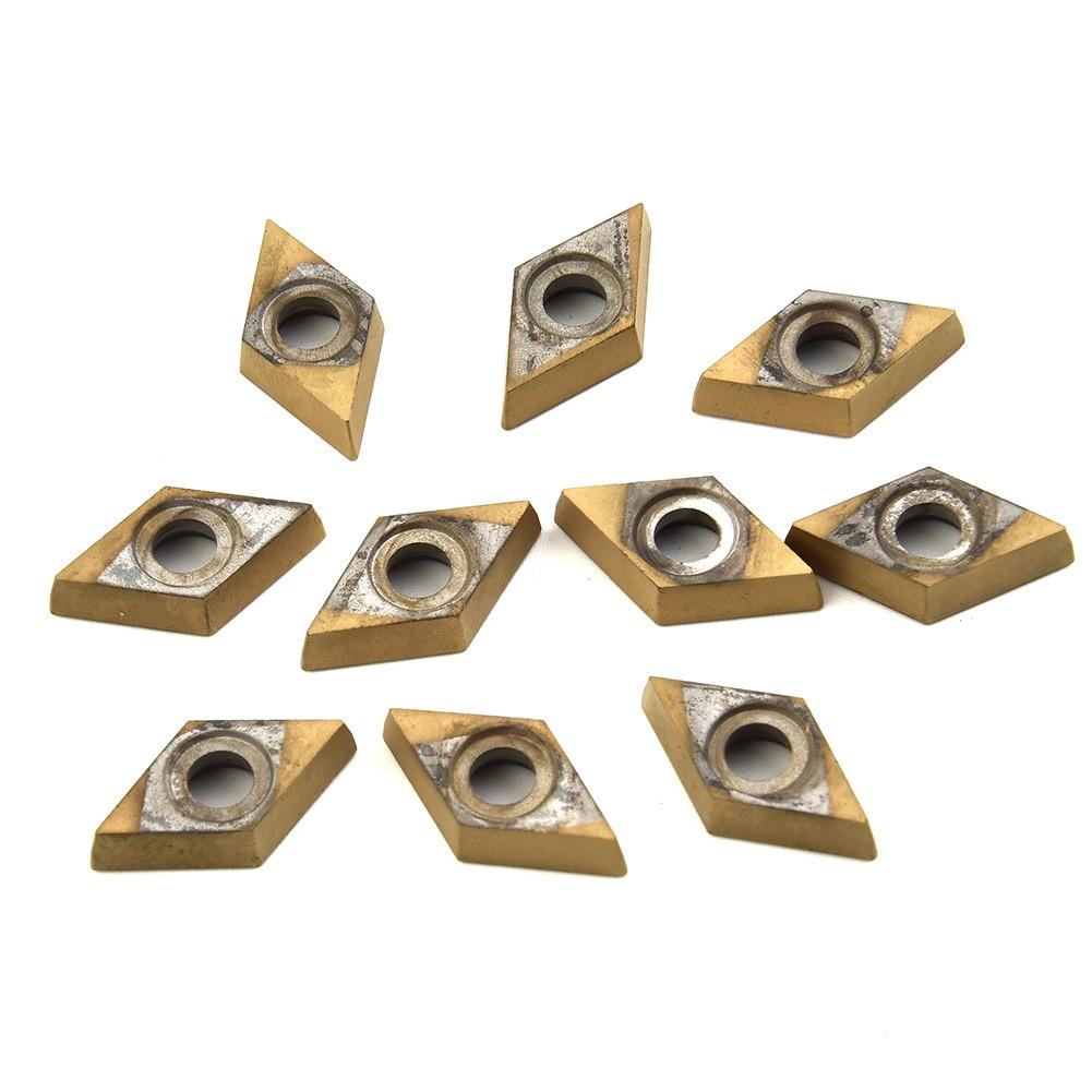 10 adet DCMT11T304-HM YBC251 Torna Tezgahı Tutucu Takımı için Karbür Uçlu Bıçaklar