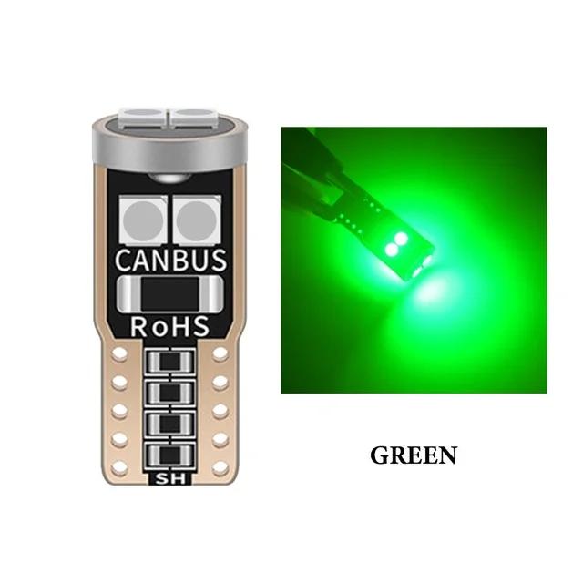 10PCS T10 W5W 3030 6smd Super Bright LED Car Parking Lights WY5W Auto Wedge Turn Side Bulbs Canbus No Error