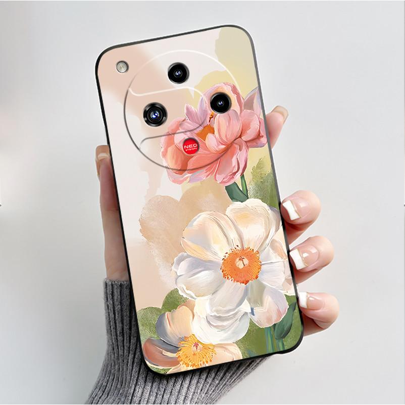 For Nubia Focus 2 5G Z2462N Case Luxury Fashion Butterfly Flowers Soft TPU Silicone Black Cover for ZTE Nubia Focus2 Phone Case