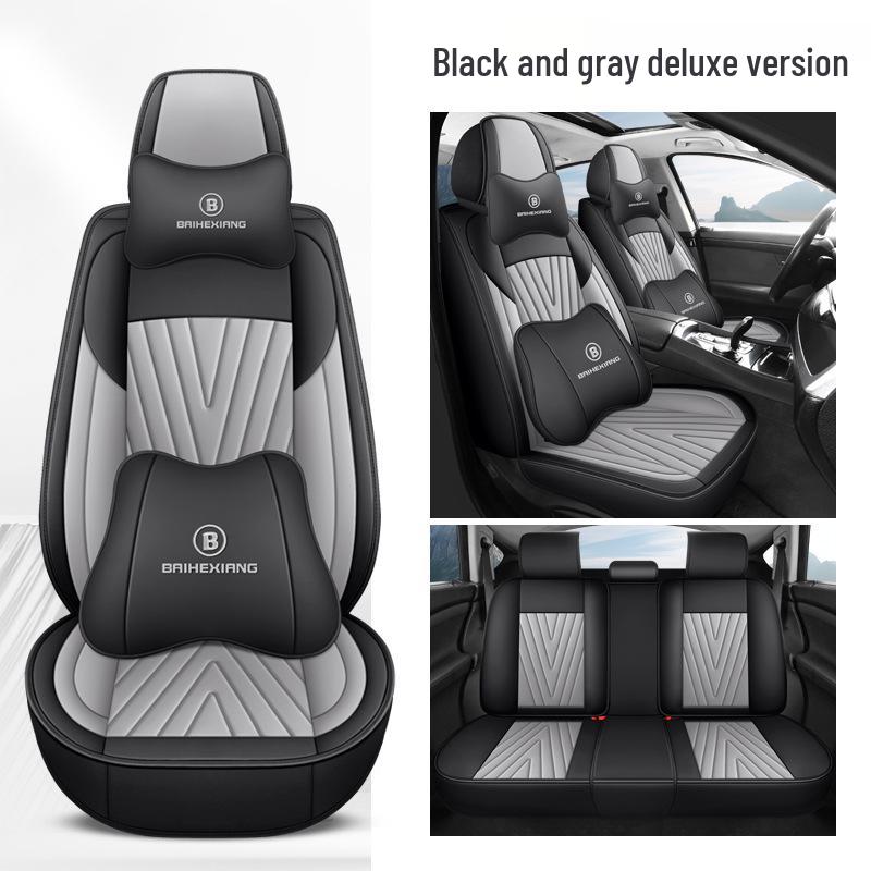 Universal All-Season Leather Car Seat Cover and Cushion
