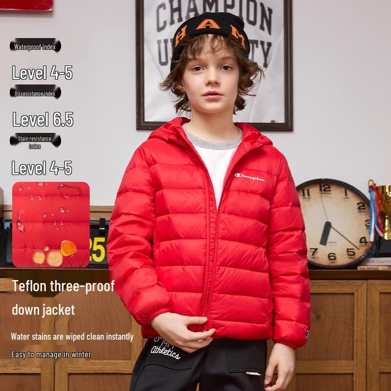 Champion Unisex Kids 3-Proof Hooded Down Jacket S