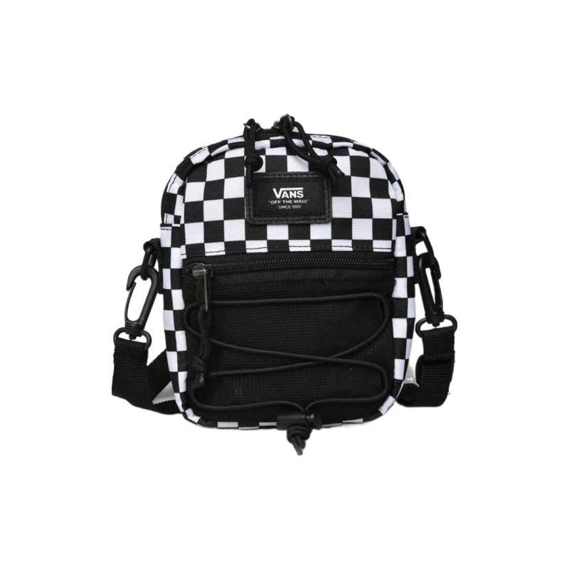 Vans Bolsa de Ombro de Poliéster, Bolsa Transversal Regular Unissex Preto Branco Vans VN0A3I5SHU0
