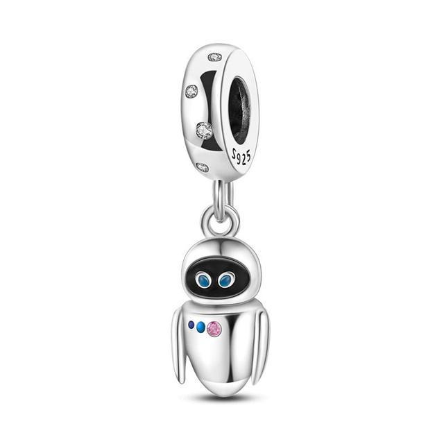 

Disney New Fine 925 Silver Fit Original Bracelet Dangle Charm Beads Necklace Pendant Diy Women Jewelry Gift