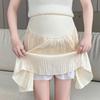 High-Waist Slimming Pleated A-line Skirt for Petite Women - Korean Style, Casual & Versatile Summer Wear