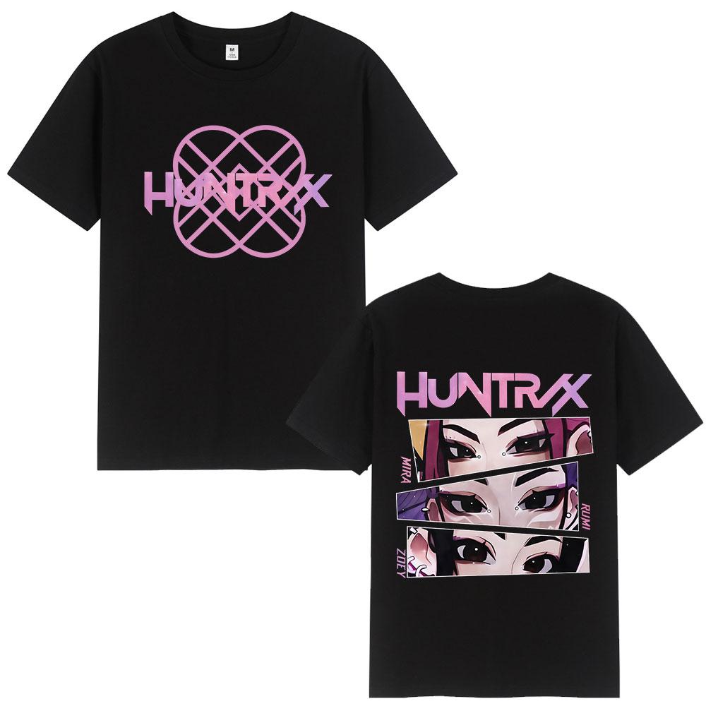 2025-26 Summer Hot-selling New Animation KPop Devil Hunter T-shirt, Rumi Mira Zoey Graphic T-shirt Oversized Casual T-shirt