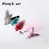 10pcs Random Mix Bell Feather Cat Toys Wand Replacement Head Of Cat Teaser Funny Stick Feather Pet Toy