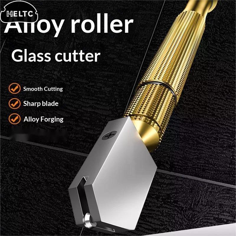 Roller Glass Cutter Diamond Tip Alloy Metal Handle Sharp Cutting Blade For Manual Glass Tile Cutting Home DIY Working Tools