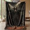 Soft Flannel Blanket Lightweight Cozy Bedroom Living Room CoverDracula