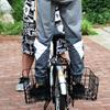 Metal Front Handlebar Bicycles Basket Mountain Bike Folding Hanging Basket with Removable Liner Bag Bike Accessories