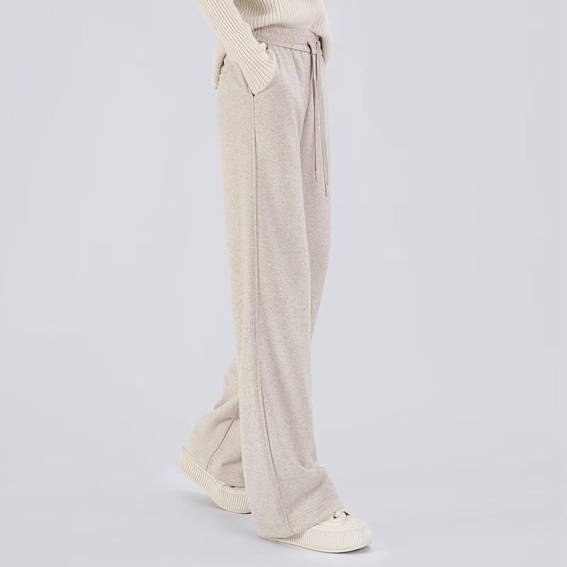 Women's Solid Color High-Waist Drapey Loose Fit Drawstring Pants