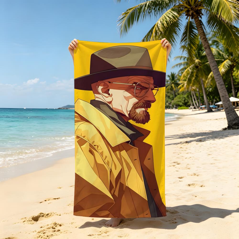 Drama B-Breaking B-Bad Towel Beach Blanket Towel For Travel Gym Shower Luxury Lightweight Camping Pool Hot