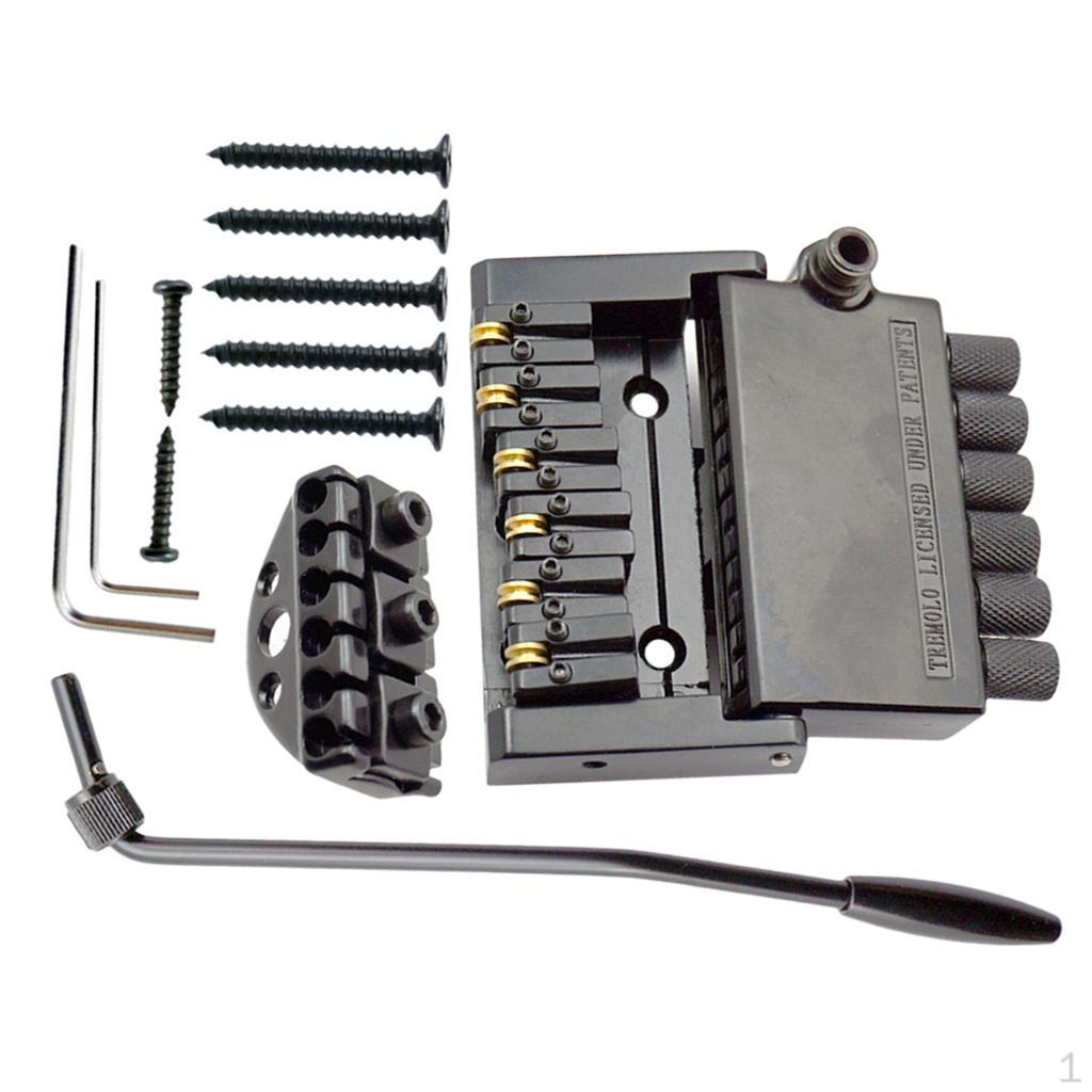 

1 Set Removable Roll Ball Electric Guitar Iron Saddle Bridge Tailpiece