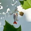 Innovative Fishing Baits Inspired Keychain with Dynamic Structure Sea Star and Beads Key Holder Everyday Accessory