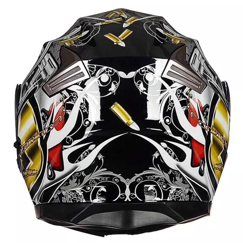 Winter Electric Vehicle Helmet, Riding Full Face Personalized Warm and Anti-fog Full Helmet