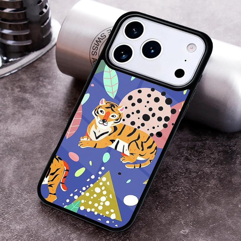 

Cartoon Fat Tiger soft Phone Case For iPhone 17 16 15 14 13 12 11 Pro Max Plus 17Air Soft Silicone Cover iPhone17 Pro