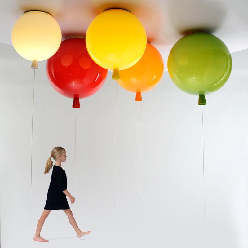 Children's Princess Room Ceiling Lamp - Creative Balloon Design for Bedroom, Balcony, Colored Kindergarten, or Playground Décor