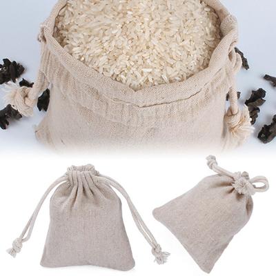 Home Decor Sack Cotton Plain Drawstring Pouch Wedding Favor Candy Organizer Jute Gift Bags