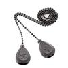 2pcs Ceiling Fan & Light Pull Chain Extensions Decorative Pendants with Connectors Elegant Ceiling Fan Pull Chains set