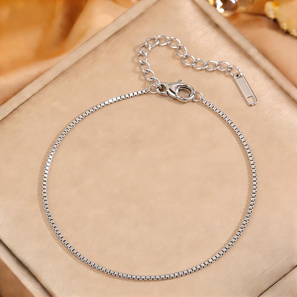 Korean Fashion Titanium Steel Diamond Inlaid Women's Luxury Bracelet
