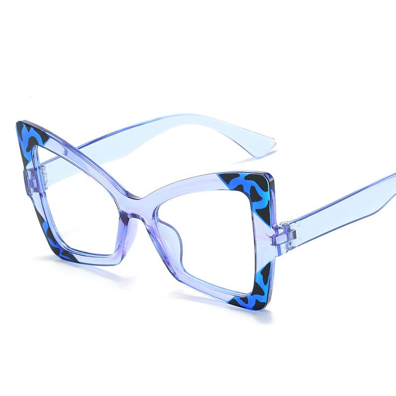 New Vintage Cat Eye Exaggerate Sunglasses Women Men Square Sun Glasses Big Eyewear for Male Female Special Shaped