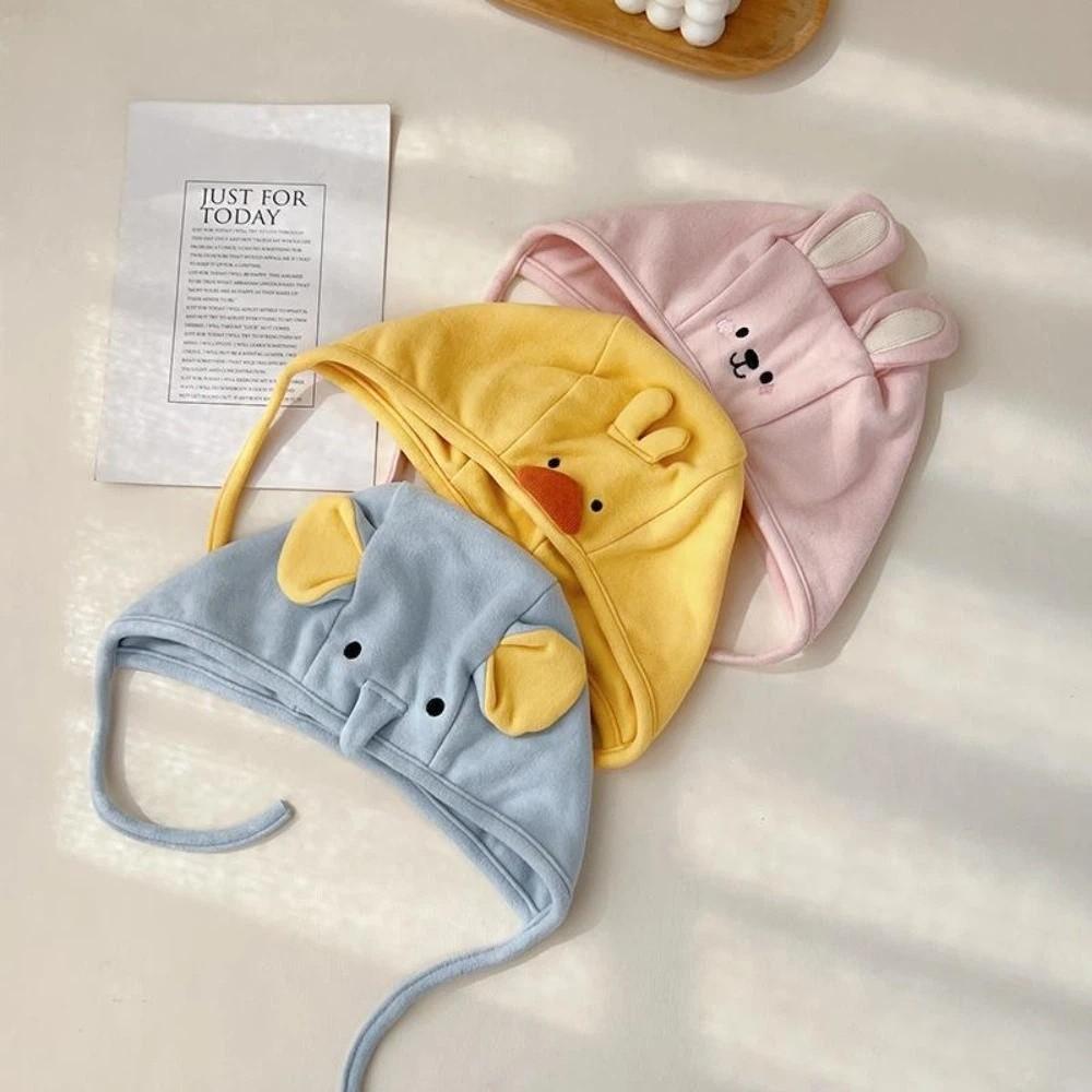 Soft Kid Ear Protection Hat Windproof Baby Winter Plush Hats Cute Toddler Warm Hat  For 8-18 Months