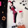 Adult Clown Costume Set Polyester Halloween Cosplay Outfit M-XL