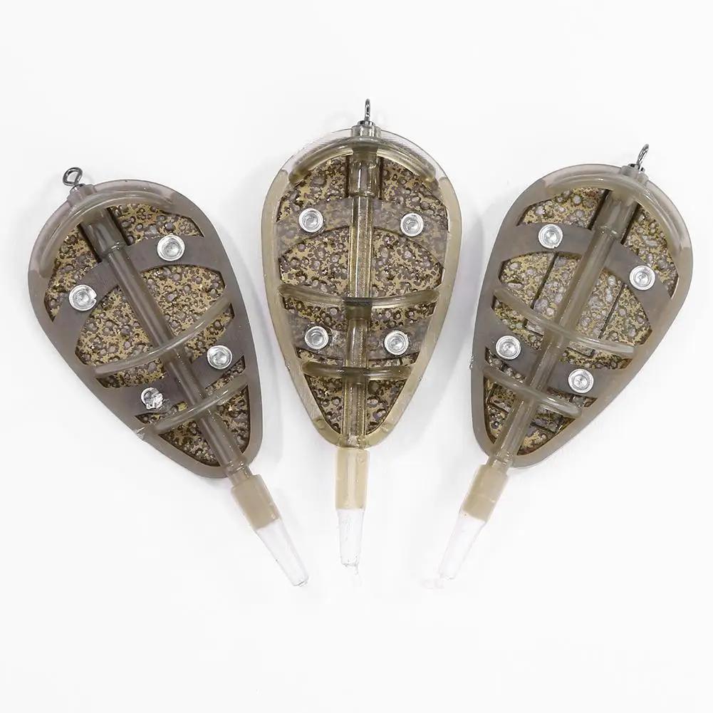Bait Inline Method Feeder Mould Bait Thrower Carp Fishing Bait Basket Feeder Mould Set Bait Holder  Bait Mould For Carp Feeders