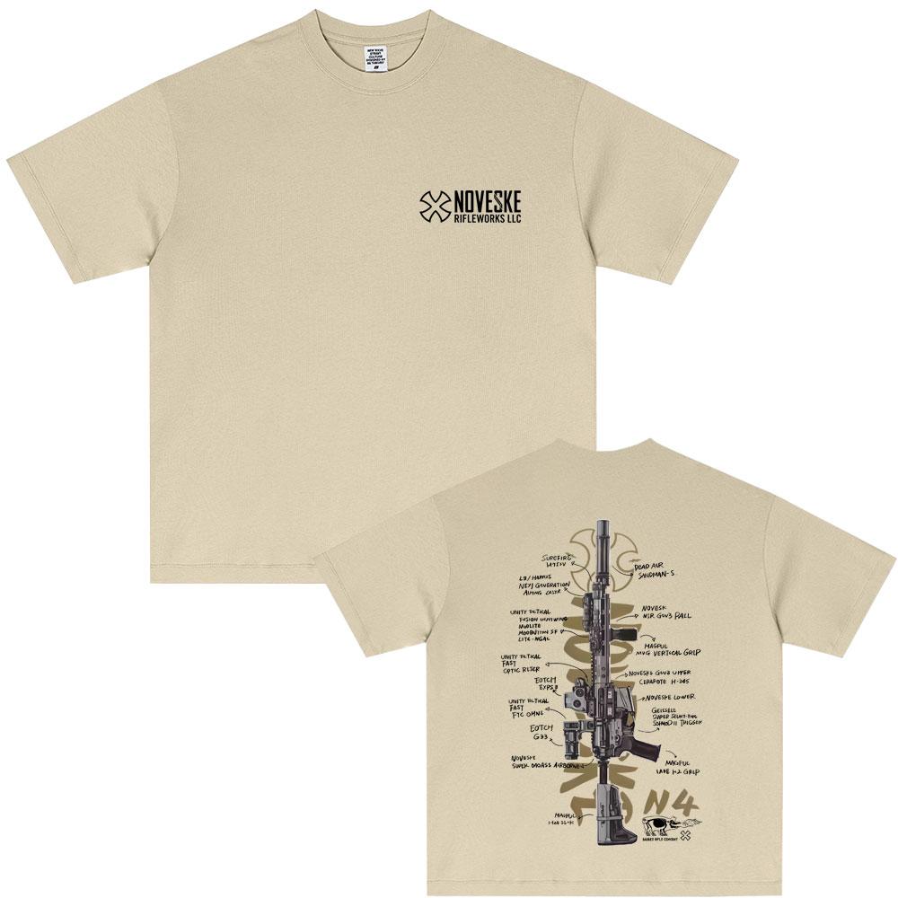 NOVESKE N4 Tactical Army Fan Club Outdoor Training Competition T-shirts Men Women Fashion Oversized T Shirt Male Vintage Tshirt