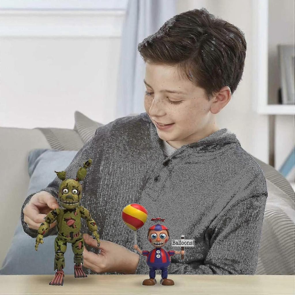 5er Pack Anime-Figur Zusammenbauspielzeug Five Night At FReddy Fnaf Niedliche Actionfigur PVC-Modell FReddy To