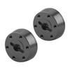 Aluminium Alloy Front Wheel Hex Hub Adapter for Axial  Rock Racer 90026 RC Car (Black)