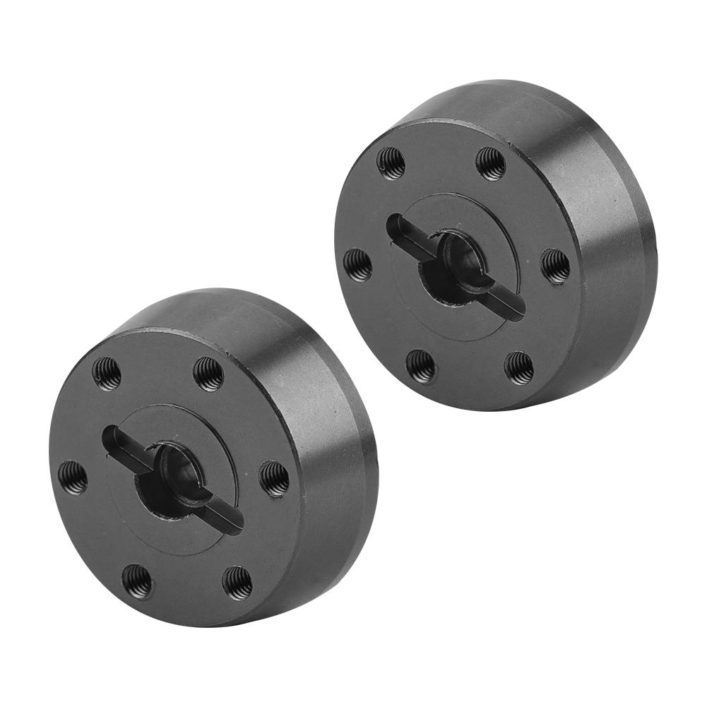 Aluminium Alloy Front Wheel Hex Hub Adapter for Axial  Rock Racer 90026 RC Car (Black)