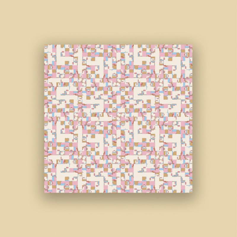 2DREAMERS Doodle Grid Silk Scarf