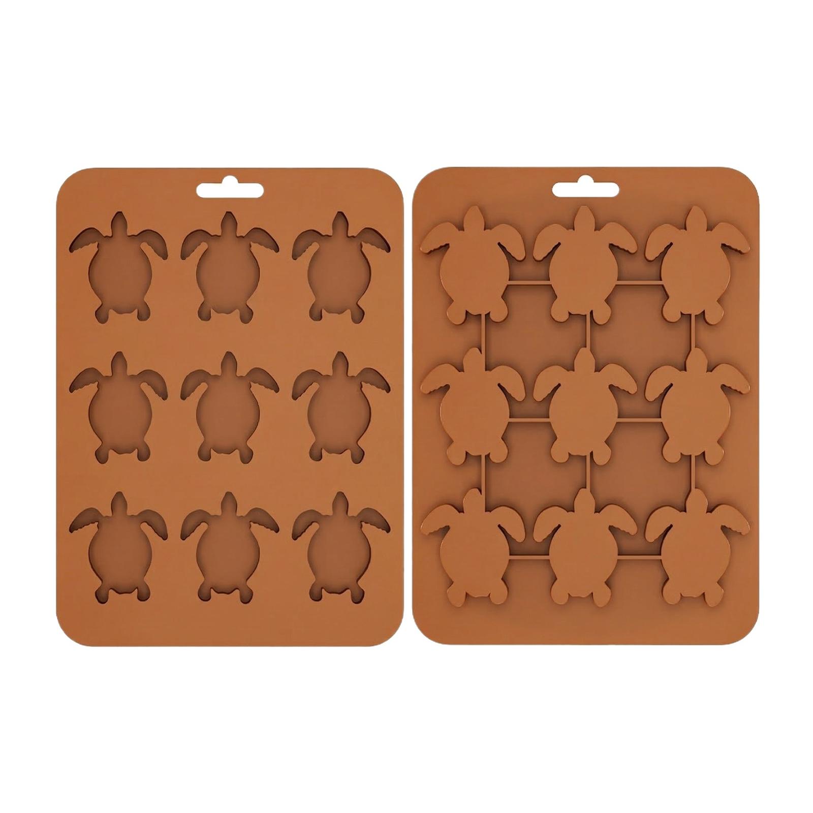 

Форма для льда с животными - Морские животные Черепаха, Дельфины, Пингвины, Силиконовая форма для выпечки маффинов, кексов, Шоколада, Конфет, Мыла One Size коричневый