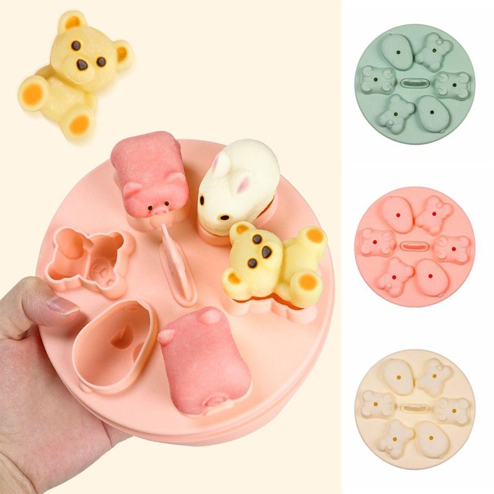 

3D Jello Mold Cartoon Mini Cake Moulds Подарочные формы для шоколада Силиконовые кухонные гаджеты зелёный