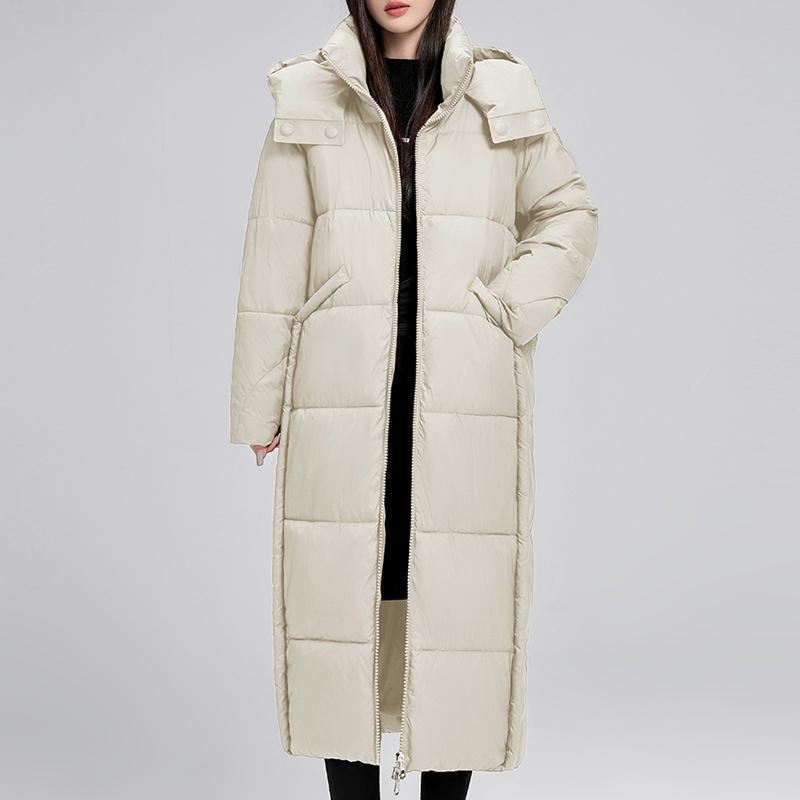 Fashion Winter Long Coat Women Parkas Hooded Elegant Loose Thick Warm Oversize Outerwears Lady Jackets