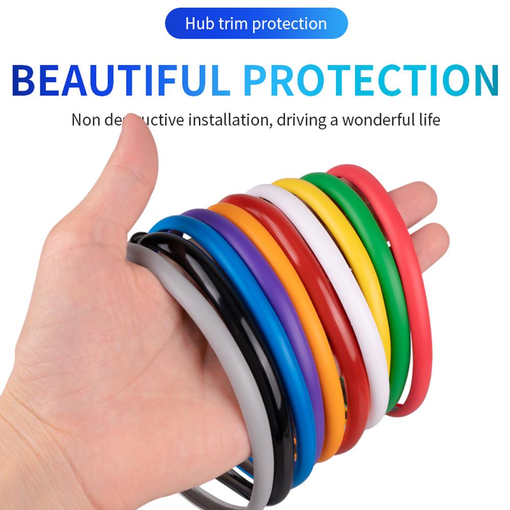 8M Tire Hub Protection Bumper Strip Car Vehicle Color Wheel Rims Protectors Car Wheel Decorative Strip Auto Care Covers