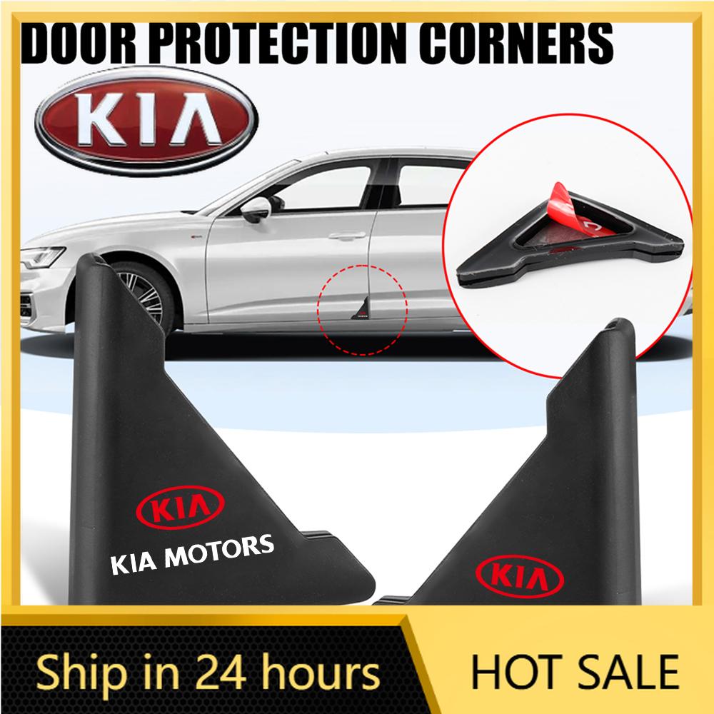 2026 Hot Car Sticker 2pc Silicone Car Door Corner Scratch Protector Cover Crash Bumper For KIA Rio Ceed Sportage Cerato Soul Sor